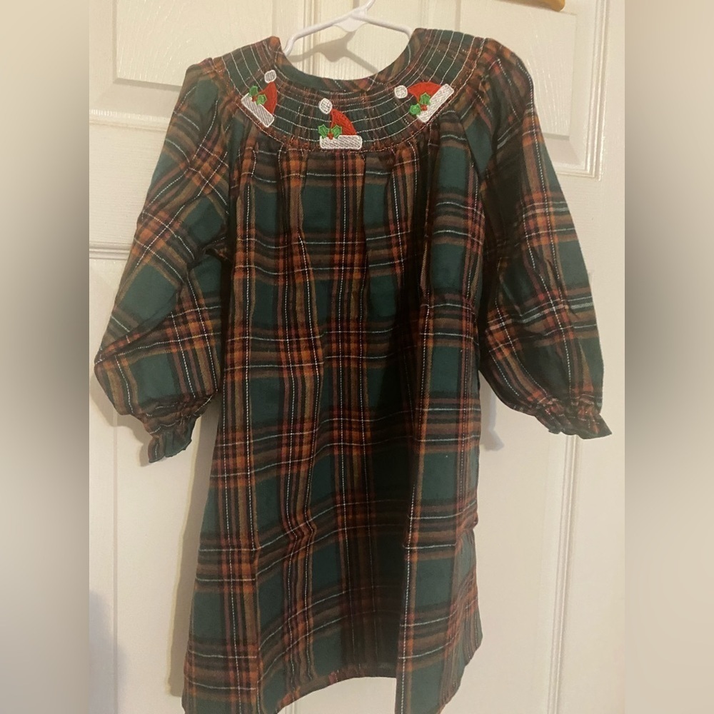 New Smocked Christmas Dress